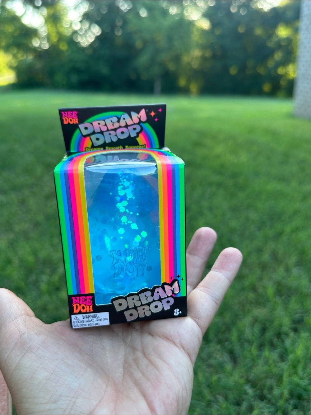 NEEDOH Dream Drop - Blue New in Box fidget toy squishy sparkle squeeze tactile